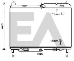 ElectroAuto 31R22004 - RADIADOR->APLICACION ORIGINAL FORD
