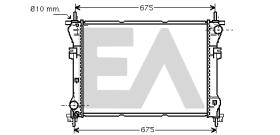 ElectroAuto 31R22077 - RADIADOR AGUA FORD
