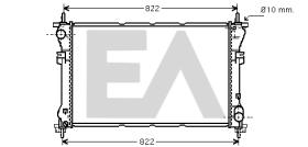 ElectroAuto 31R22078 - RADIADOR AGUA FORD