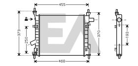 ElectroAuto 31R22082 - RADIADOR->APLICACION ORIGINAL FORD