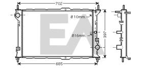 ElectroAuto 31R22085 - RADIADOR->APLICACION ORIGINAL FORD