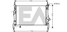 ElectroAuto 31R22087 - RADIADOR->APLICACION ORIGINAL FORD