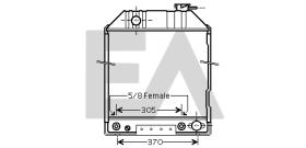 ElectroAuto 31R22090 - RADIADOR->APLICACION ORIGINAL FORD