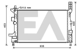 ElectroAuto 31R22094 - RADIADOR AGUA FORD