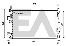 ElectroAuto 31R22097 - RADIADOR->APLICACION ORIGINAL FORD