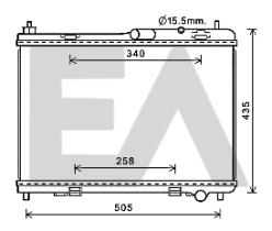 ElectroAuto 31R22099 - RADIADOR->APLICACION ORIGINAL FORD