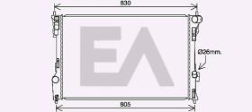ElectroAuto 31R22101 - RADIADOR->APLICACION ORIGINAL FORD