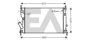 ElectroAuto 31R22130 - RADIADOR->APLICACION ORIGINAL FORD