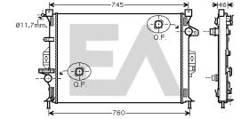 ElectroAuto 31R22132 - RADIADOR AGUA VOLVO