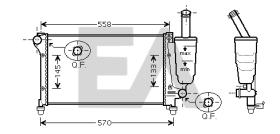 ElectroAuto 31R25001 - RADIADOR->APLICACION ORIGINAL FIAT