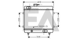 ElectroAuto 31R25004 - RADIADOR->APLICACION ORIGINAL FIAT