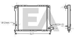 ElectroAuto 31R25022 - RADIADOR->APLICACION ORIGINAL FIAT