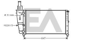 ElectroAuto 31R25025 - RADIADOR->APLICACION ORIGINAL FIAT
