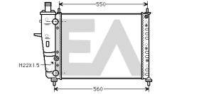 ElectroAuto 31R25030 - RADIADOR->APLICACION ORIGINAL FIAT