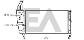 ElectroAuto 31R25041 - RADIADOR->APLICACION ORIGINAL FIAT