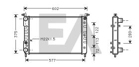ElectroAuto 31R25043 - RADIADOR->APLICACION ORIGINAL FIAT