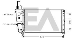 ElectroAuto 31R25046 - RADIADOR->APLICACION ORIGINAL FIAT