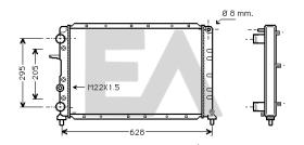 ElectroAuto 31R25048 - RADIADOR->APLICACION ORIGINAL FIAT