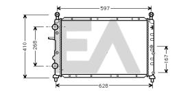 ElectroAuto 31R25054 - RADIADOR->APLICACION ORIGINAL FIAT