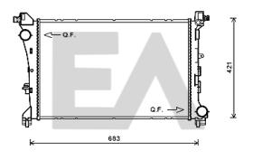 ElectroAuto 31R25067 - RADIADOR->APLICACION ORIGINAL FIAT