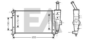 ElectroAuto 31R25116 - RADIADOR->APLICACION ORIGINAL FIAT