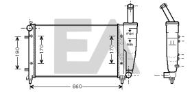ElectroAuto 31R25117 - RADIADOR->APLICACION ORIGINAL FIAT