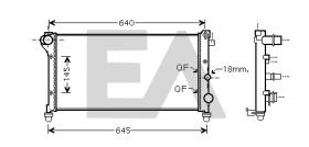 ElectroAuto 31R25119 - RADIADOR->APLICACION ORIGINAL FIAT