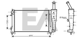 ElectroAuto 31R25120 - RADIADOR->APLICACION ORIGINAL FIAT