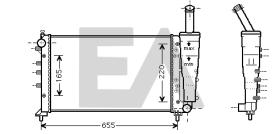 ElectroAuto 31R25121 - RADIADOR->APLICACION ORIGINAL FIAT