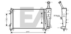 ElectroAuto 31R25123 - RADIADOR->APLICACION ORIGINAL FIAT