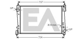 ElectroAuto 31R25125 - RADIADOR AGUA LANCIA