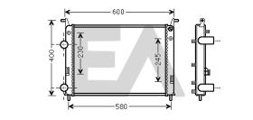 ElectroAuto 31R25129 - RADIADOR->APLICACION ORIGINAL FIAT