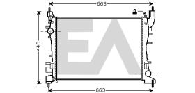 ElectroAuto 31R25132 - RADIADOR->APLICACION ORIGINAL FIAT
