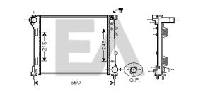 ElectroAuto 31R25142 - RADIADOR->APLICACION ORIGINAL FIAT