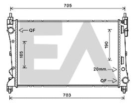 ElectroAuto 31R25144 - RADIADOR->APLICACION ORIGINAL FIAT