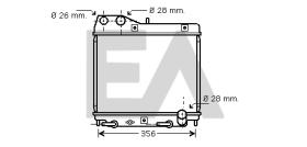 ElectroAuto 31R26044 - RADIADOR->APLICACION ORIGINAL HONDA