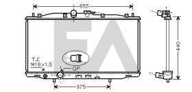 ElectroAuto 31R26049 - RADIADOR AGUA HONDA