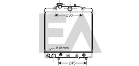 ElectroAuto 31R26067 - RADIADOR->APLICACION ORIGINAL HONDA