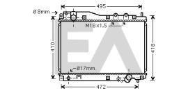 ElectroAuto 31R26069 - RADIADOR->APLICACION ORIGINAL HONDA