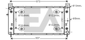ElectroAuto 31R27001 - RADIADOR->APLICACION ORIGINAL CADIL