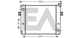 ElectroAuto 31R27002 - RADIADOR->APLICACION ORIGINAL TOYOT