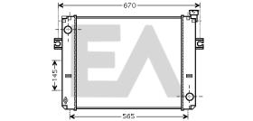 ElectroAuto 31R27003 - RADIADOR->APLICACION ORIGINAL TOYOT