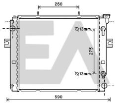 ElectroAuto 31R27006 - RADIADOR->APLICACION ORIGINAL TOYOT