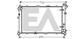 ElectroAuto 31R28006 - RADIADOR->APLICACION ORIGINAL HYUND