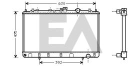 ElectroAuto 31R28025 - RADIADOR->APLICACION ORIGINAL HYUND