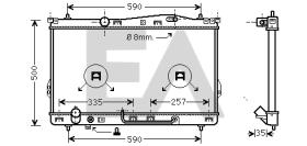 ElectroAuto 31R28028 - RADIADOR->APLICACION ORIGINAL HYUND