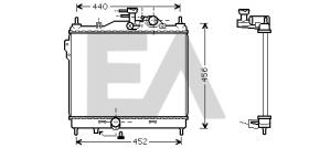 ElectroAuto 31R28033 - RADIADOR->APLICACION ORIGINAL HYUND