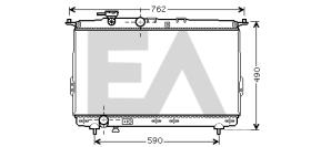 ElectroAuto 31R28036 - RADIADOR->APLICACION ORIGINAL HYUND