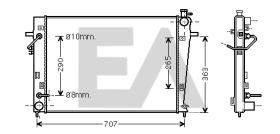 ElectroAuto 31R28075 - RADIADOR->APLICACION ORIGINAL HYUND