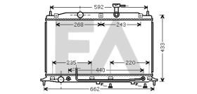 ElectroAuto 31R28077 - RADIADOR->APLICACION ORIGINAL HYUND